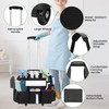 Rolling Cleaning Caddy Bag with Detachable Trolley, Large Cleaning Supply