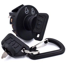 HD Switch Starter Ignition Switch fits Kubota Z121 Z122 Z125 Z411 Z421 Z723 Z724 Z725 Z726 ZG123 ZG124 ZG127 K3011-62110 K3011-62102 K3011-96200 Zero Turn Mowers w/ 2 Umbrella Keys & Free Carabiner