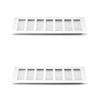 QWORK® 2 pieces high-quality aluminium ventilation grille, door ventilation grille,