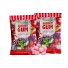 Assorted Fruit Bubble Gum, Individually Wrapped, Grape Watermelon and Green