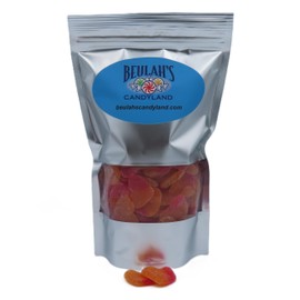 Beulah's Gummy Peach Hearts, 2 Pound Package, 120 Pieces of Candy