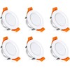 inShareplus 6 Pack 2 Inch LED Recessed Lighting, Downlight Dimmable