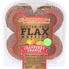 FLAX4LIFE FZ Cranberry and Orange Muffin, 14 Ounce (Pack of 6)