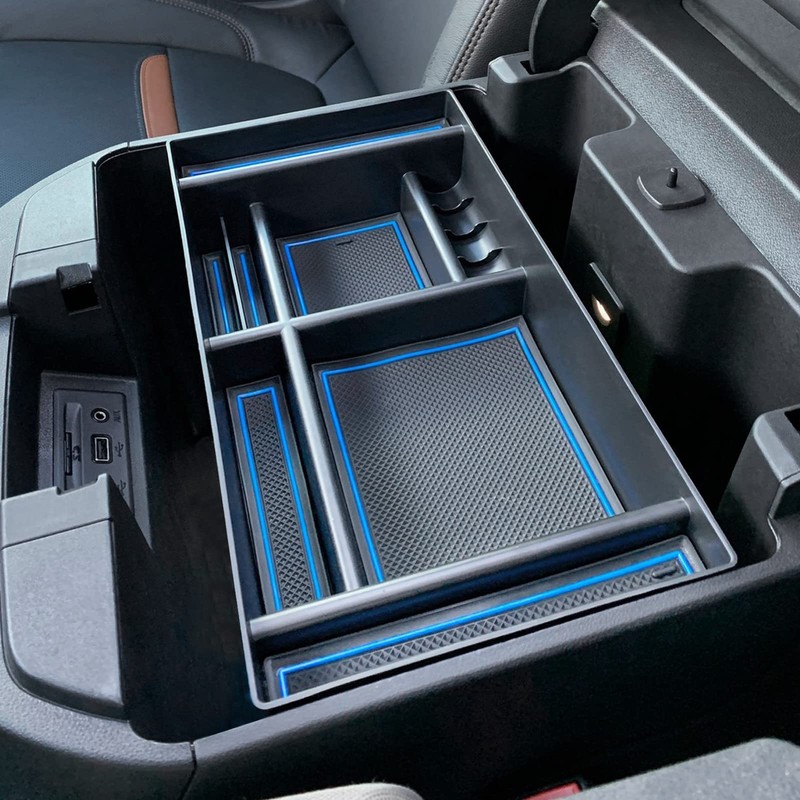 PIMCAR Center Console Organizer Compatible with 2019-2022 Chevy Silverado 1500/GMC