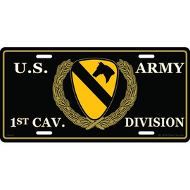 U.S. Army 1st Cavalry Division License Plate