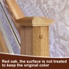 Sasylvia 4 Pcs 3.5" x 3.5" Wood Newel Post Cap