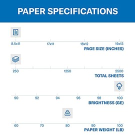 Hammermill Cardstock, Premium Color Copy, 80 lb, 8.5 x 11-3 Pack (250 Sheets) - 100 Bright, Made in the USA Card Stock