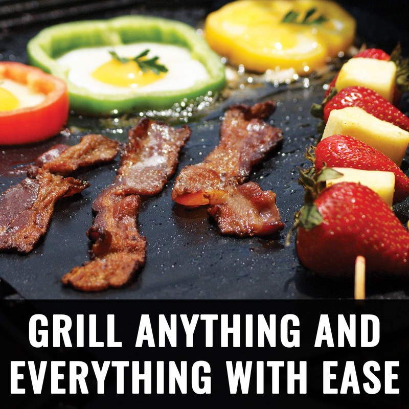 Grillaholics Heavy Duty Grill Mats - Set of 2 BBQ