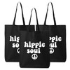 Tees & Tails Hippie Soul Canvas Multipurpose Tote Bag Reusable