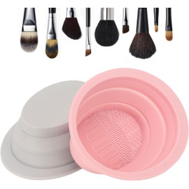 Limpiador de Brochas de Maquillaje ZJchao, Limpieza Eficaz Adecuada, Silicona, Cosmético, Portátil, Versátil, Apto para Todos los Pinceles, Duradero y Reutilizable