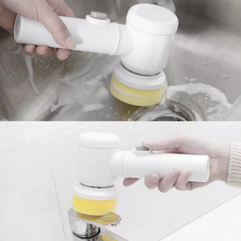Electric Spin Scrubber Professional Cordless USB Rechargeable Automatic Handheld Cleaning