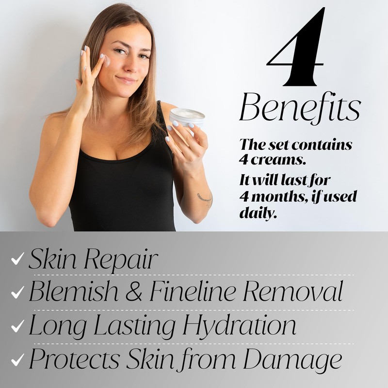 x4 Premium Snail Mucin Essence Cream with Hyaluronic Acid –