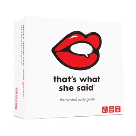 That's What She Said Game - The Hilariously Twisted Party Game Adults Only, White,red