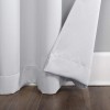 Sun Zero Riley White Blackout Curtain Panel 40 x 84