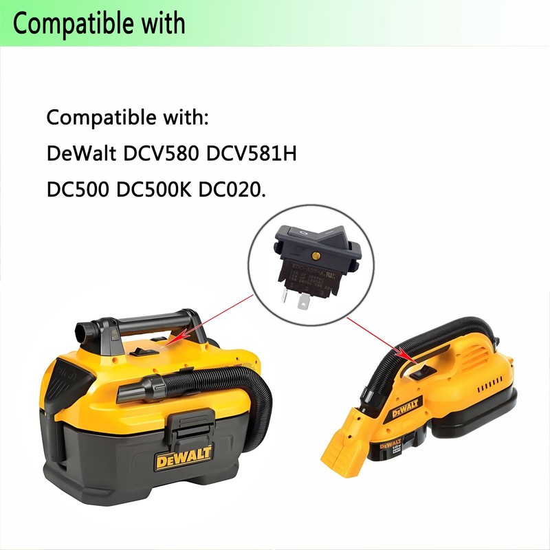 Replace 5140058-09 Vacuum Switch Fit for DeWalt DCV580 DCV581H DC500