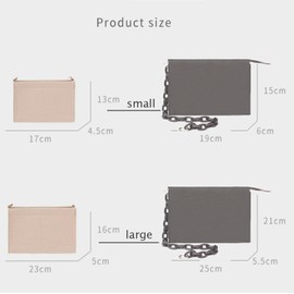 Lckaey Purse Organizer - bag Organizer Insert for 19 26 Renovation of washing bag 3076Beige-S