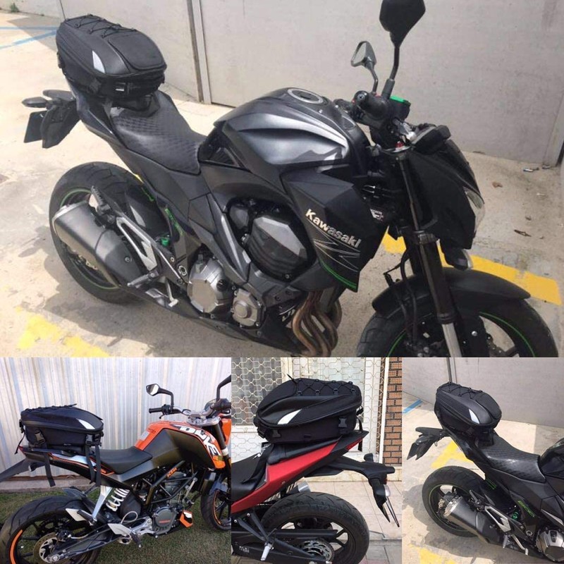 Waterproof Motorcycle Tail Bag - Dual Use Sport Backpack Helmet