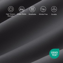 Sonive Super King Fitted Sheet, Dark Grey - Soft Stretch Bed Sheets, Brushed Polyester,180x200+30cm, Superking