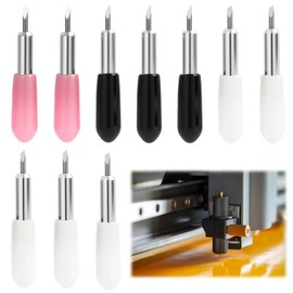 10Pcs Replacement Blade Compatible with Joy Cutting Blades, Includes 5pcs 45° Fine Point, 3pcs 60° Deep Cut, 2pcs 30° Shallow Cut Premium Vinyl Cutter Blades DIY Craft Cutting