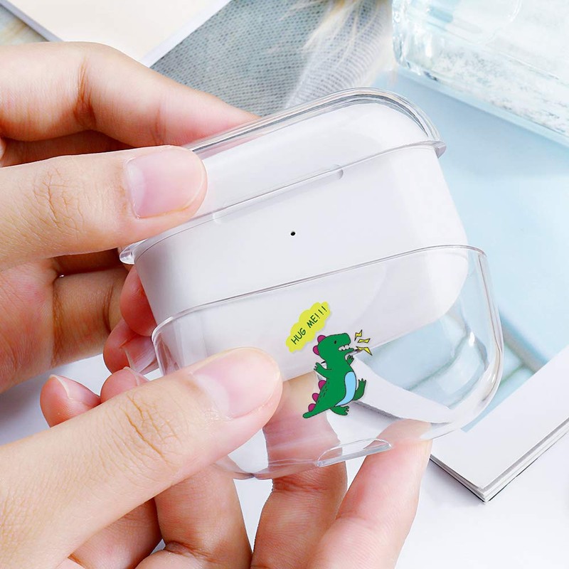 AKABEILA Airpods Pro Case Cover Cute Soft Silicone Clear with