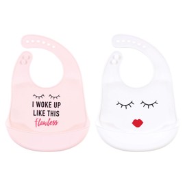Little Treasure Unisex Baby Silicone Bibs, Flawless, One Size