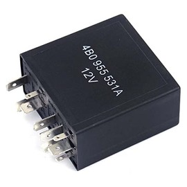 Wiper Control Relay, 377 Intermittent Wiper Motor Control Relay Replacement for B5 MK4 4B0 955 531A (AsShown)
