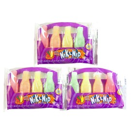 NIK L NIP Nik-L-Nip Mini Drinks Candy, 1.39 Ounce, Pack of 3 (Limited Edition)