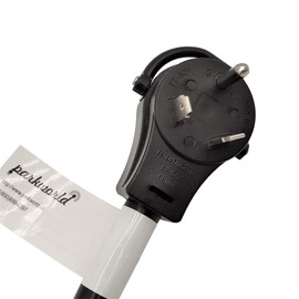 Parkworld 885453 NEMA TT-30P to L5-30R Adapter Cord, RV 30A TT-30 Male with Handle to Generator 3-Prong 30A L5-30 Female Receptacle.