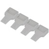 4Pcs U Shape Casters Door Stopper Anti Sliding Furniture Wheels