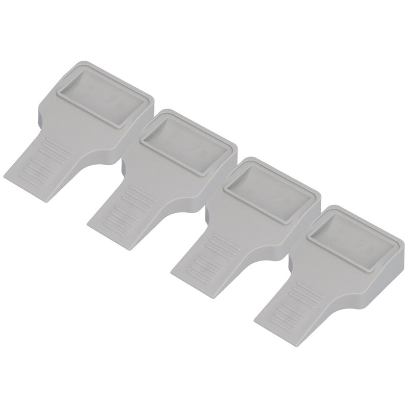 4Pcs U Shape Casters Door Stopper Anti Sliding Furniture Wheels