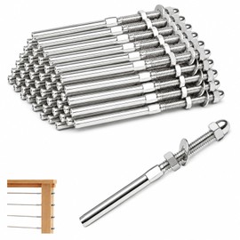 60 Pack Cable Railing Swage Threaded Stud Tension End Fitting Terminal