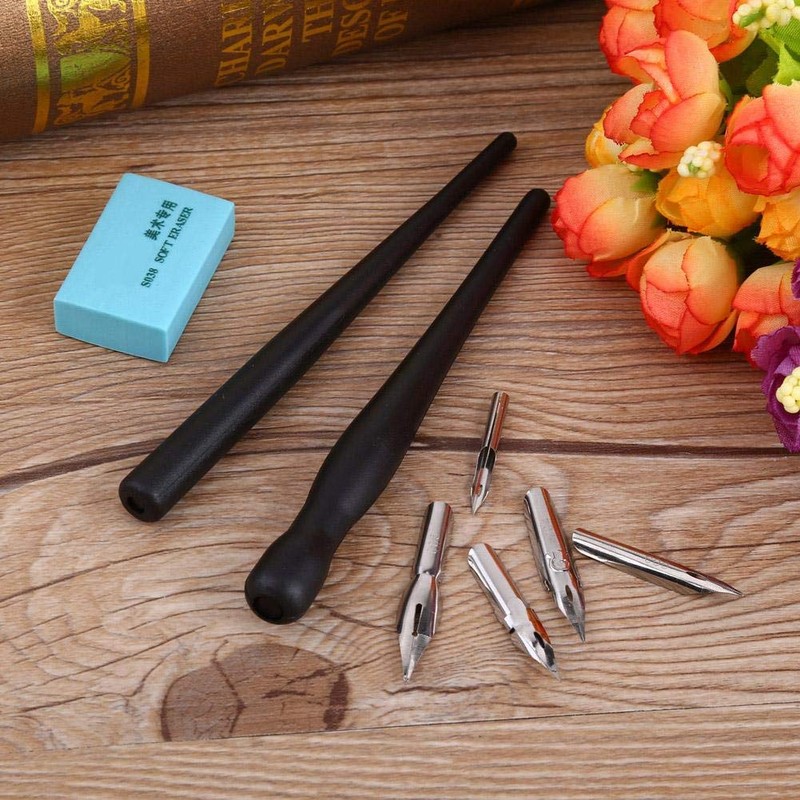 Nib Pen Set Manga Drawing Kit de pintura con 2