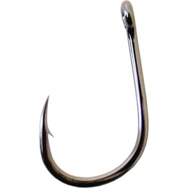 Gamakatsu 220413 High Carbon Steel Live Bait Hook with Barb, Black Finish