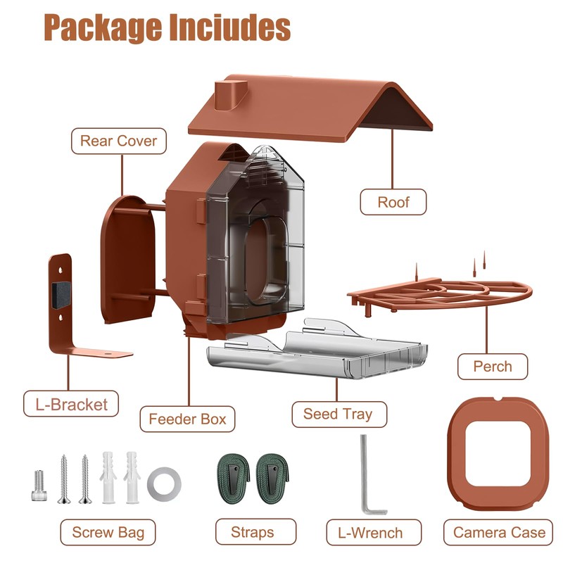 Zivif Bird Feeders for Outdoors, Compatible with Blink Outdoor Camera,