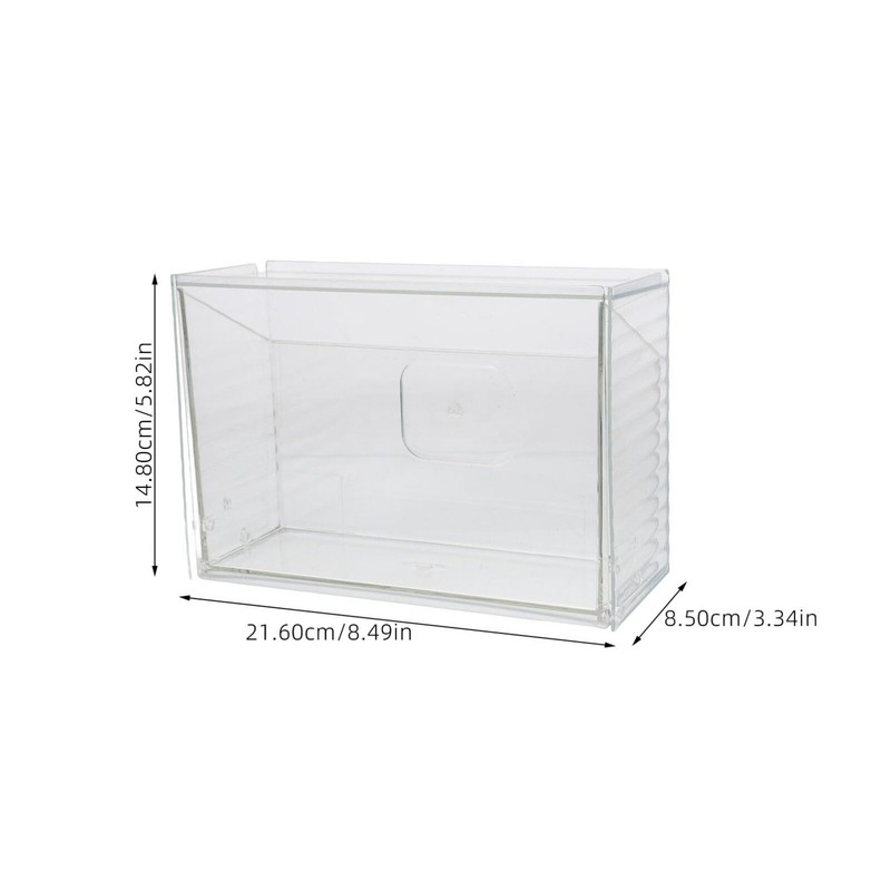 LALAFINA Wall Mount Bathroom Organizer Hanging Storage Basket for Makeup