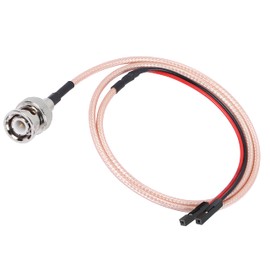 XMSJSIY BNC Male to Dupont Female Test Leads Cable Connector Adapter Extension Wire (Red+Black)-1 pcs (Male to Female)