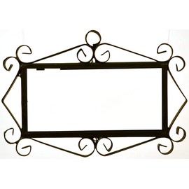 Red Blue Green Flower Ceramic Numbers & Letters House Numbers 4 Tile Frames 11cm x 22cm (4 Tile Frames)