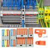 82Pcs Wiring Connector Conductor PCT Colorful Connecting Terminals with Bracket