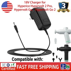 For Hypervolt 18V Charger for Hyperice Hypervolt 2 Pro,Hypervolt GoHypervolt Go 2