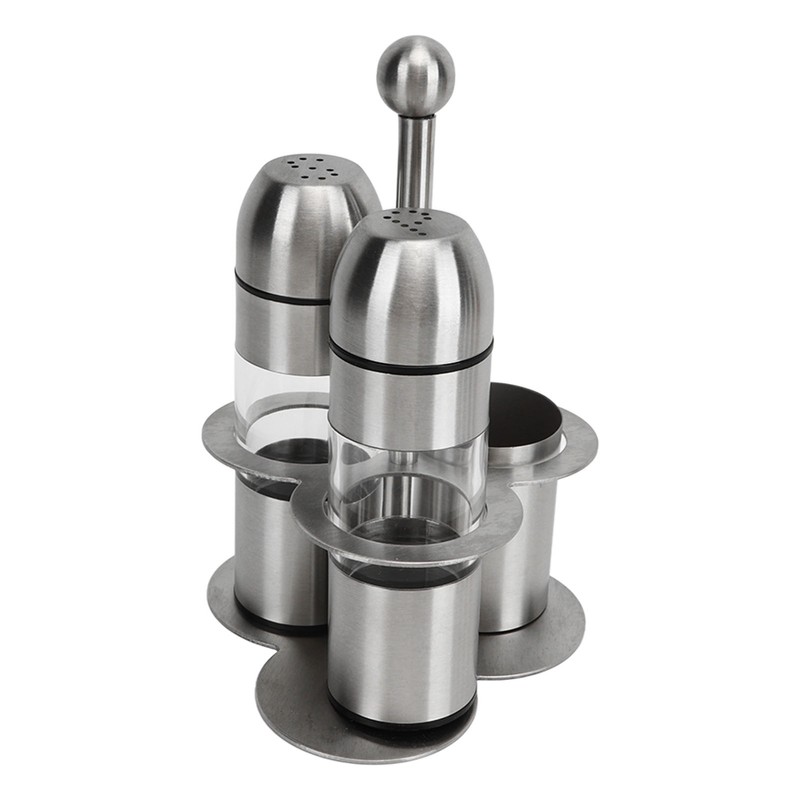 Stainless Steel Seasoning Bottle Multipurpose Food Grade Refillable Rustproof Salt