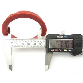 RONAL 4x Centring Rings 68.0-57.1/68 to 57.1 Red Compatible with Ronal Rims