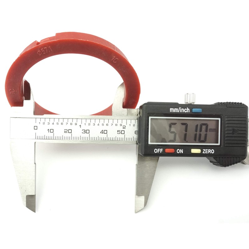 RONAL 4x Centring Rings 68.0-57.1/68 to 57.1 Red Compatible with