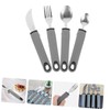 Ipetboom 1 Set Adaptive Tableware for Elderly Portable Slip Utensils