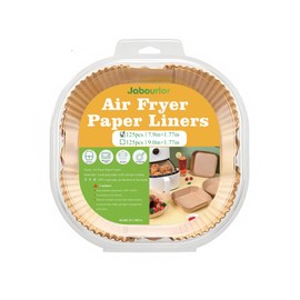 JABOURLOR Square Air Fryer Paper Liners Disposable,Non-Stick Air Fryer Liners Square 7.9 Inch125 Pcs, Parchment paper liners for Air fryer,Microwave