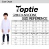 [トップタイ] 子供の白いコート ラボ白衣 科学者コスプレ服 学校用 ハロウィーン こどもの日 パーティー - ホワイト