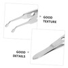 IWOWHERO Ergonomic Eyelid Tweezers for Men Precision Steel Tool for