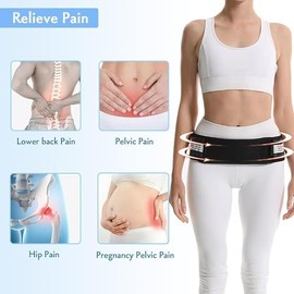 Cinturón de cadera para articulación sacroilíaca SI, cinturón de ciática para hombres y mujeres que alivia la ciática, espalda baja
