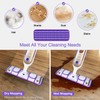 4 Pack Upgraded Reusable Mop Pads Compatible with Swiffer PowerMop,