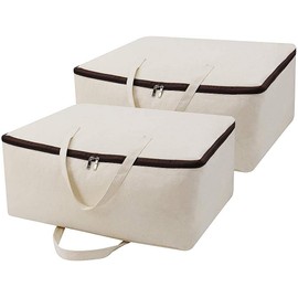 iwill CREATE PRO 2 x Beige Breathable Soft 100% Cotton Storage Bag with Handles