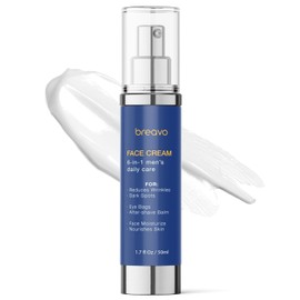 6 in 1 Face Cream for Men: 6 in 1 Mens Face Moisturizer, Mens Face Cream Anti Aging - Eye Bags Treatment & Wrinkle Cream for Men Pack of 2
